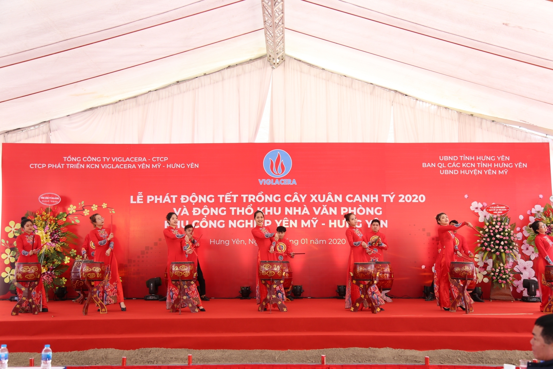 Viglacera phát động Tết trồng cây Xuân Canh Tý năm 2020 và Động thổ khu nhà văn phòng KCN Yên Mỹ - Hưng Yên
